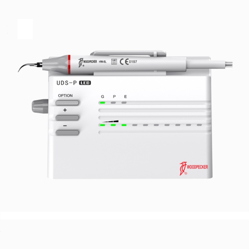 Woodpecker UDS P LED Scaler siêu âm ngăn ngừa bệnh nha khoa sợi quang học Di động Làm trắng răng Làm sạch Thiết bị nha khoa