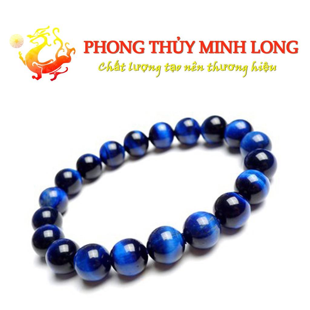 Vòng tay đá mắt hổ Xanh Dương chất lượng 5A hợp mệnh Thủy và Mộc