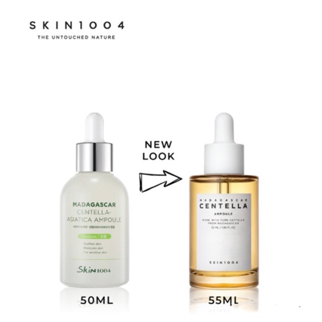 Combo Tinh Chất và Kem Dưỡng Da Rau Má Ngừa Mụn Phục Hồi Da Skin 1004 Madagascar Centella Asiatica Ampoule and Cream - Gồm tinh chất 55ml + kem dưỡng 75ml.