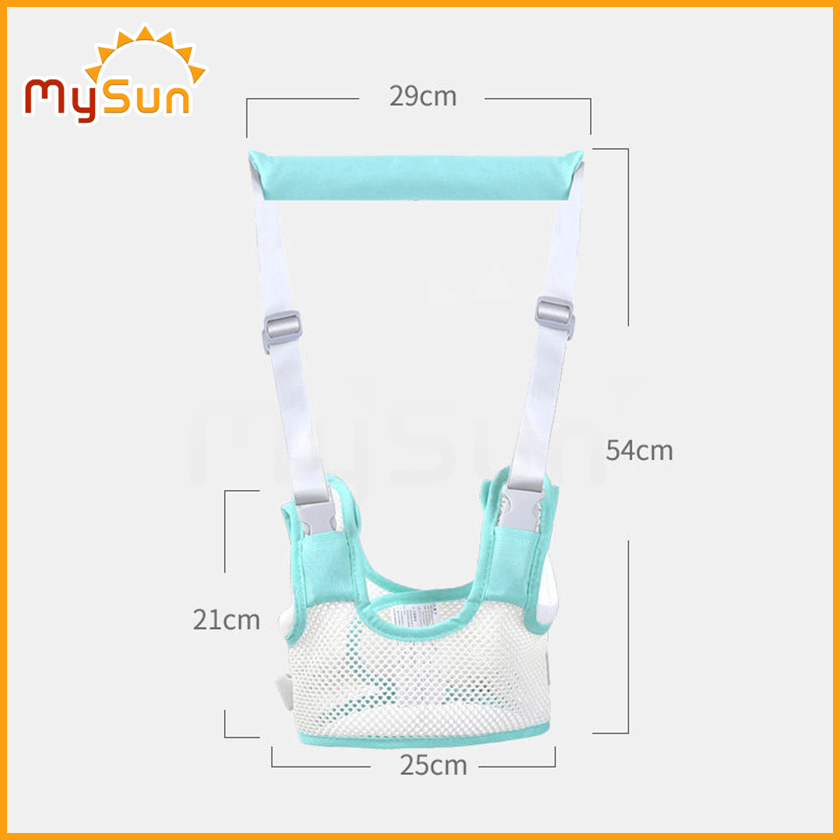 Đai tập đi đứng cho bé - dụng cụ dây đai địu tập đi nhún cho bé 1 2 3 tuổi vải lưới MySun