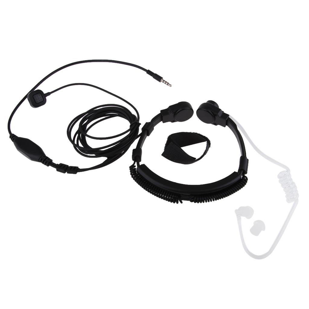 1Pin PTT Covert Acoustic Tube Earpiece with 3.5mm Plug for Radio Equipments