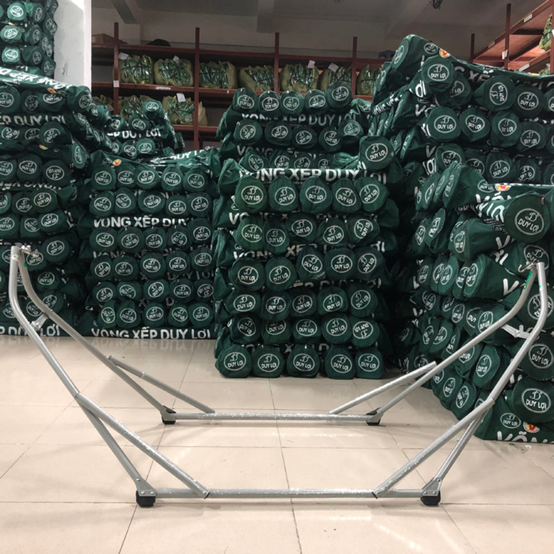 KHUNG VÕNG XẾP DUY LỢI THÉP - CỠ LỚN - TẶNG 10 MÓC ÁO KÉP NHỰA CAO CẤP DUY LỢI