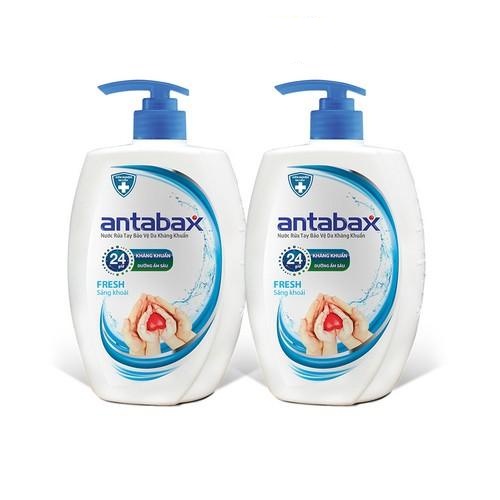 Combo 2 Nước Rửa Tay Bảo Vệ Da Kháng Khuẩn Antabax Fresh Sảng Khoái 250ml