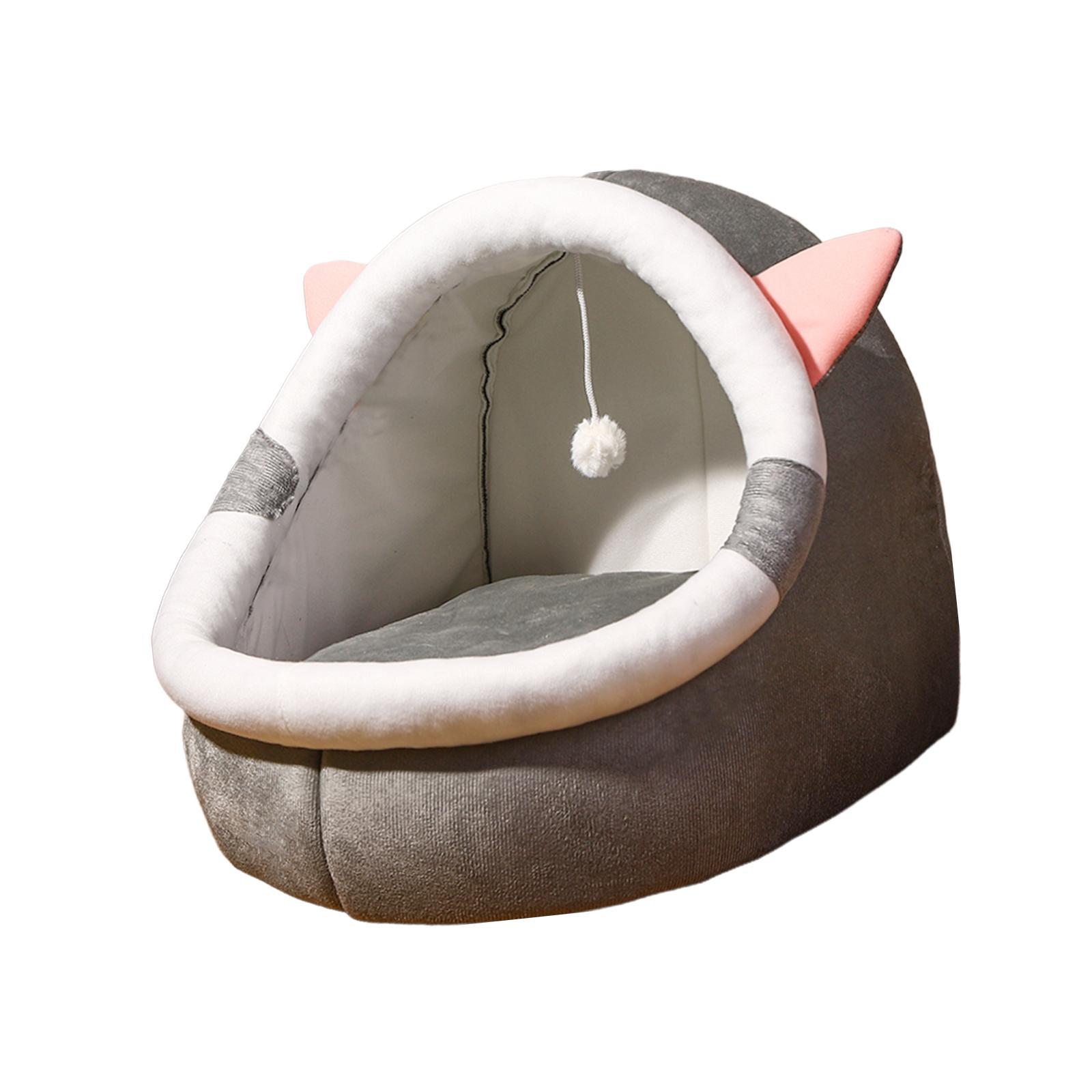 Cat Bed Cave Kennel Sleeping Semi Enclosed Pet Cat Nest for Puppy Dog Kitten