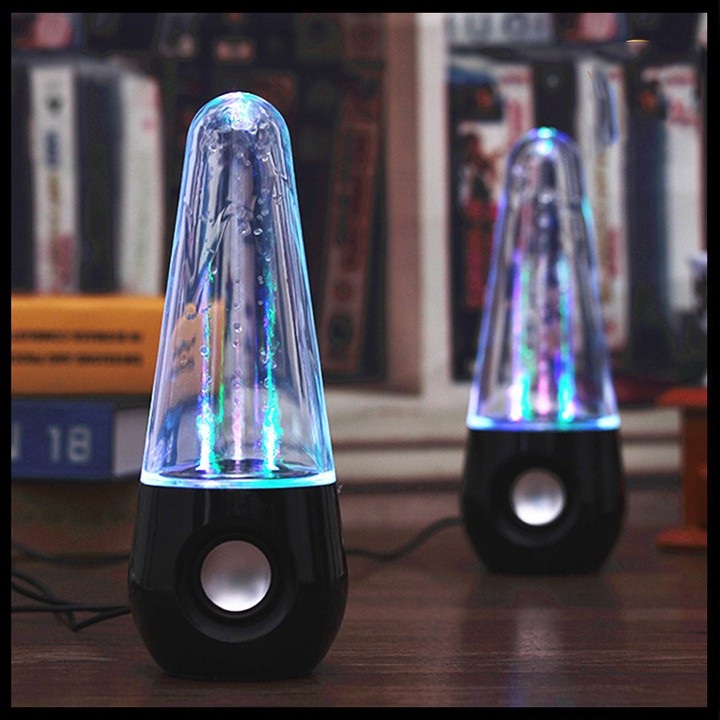 Loa Máy Vi Tính Loa Nghe Nhạc Phun Nước 3D Theo Điệu Nhạc Loa Nghe Nhạc Mini Để Bàn Có Dây