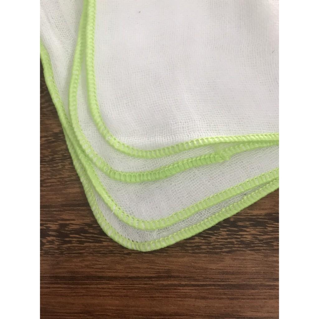 Combo 10 khăn gạc (sữa,mùng) khổ 25x25 ,4 lớp ,100% cotton ,thương hiệu THIÊN THANH , ảnh thật , bảo đảm giao đúng hàng