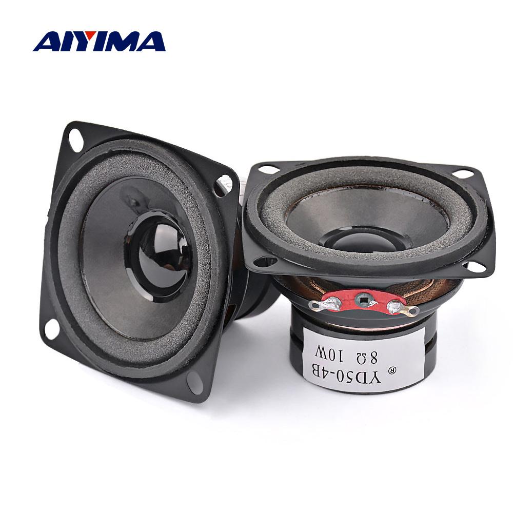 AIYIMA 2 Loa âm thanh di động Loa toàn dải nhỏ 8 Ohm 10W DIY Đa phương tiện BT Loa Rạp hát tại nhà Màu sắc: Loa 4 Ohm