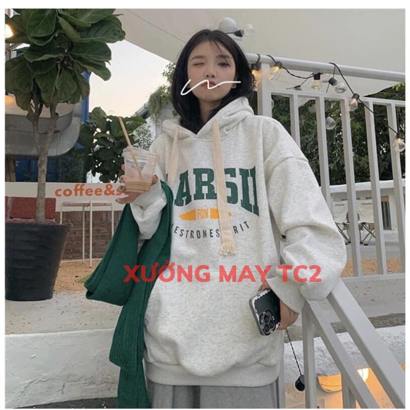 Áo hoodie nam nữ,Áo sweater nỉ nam nữ from rộng Unisex chất nỉ ngoại siêu dày dặn in 2 mầu XƯỞNGMAYTC2