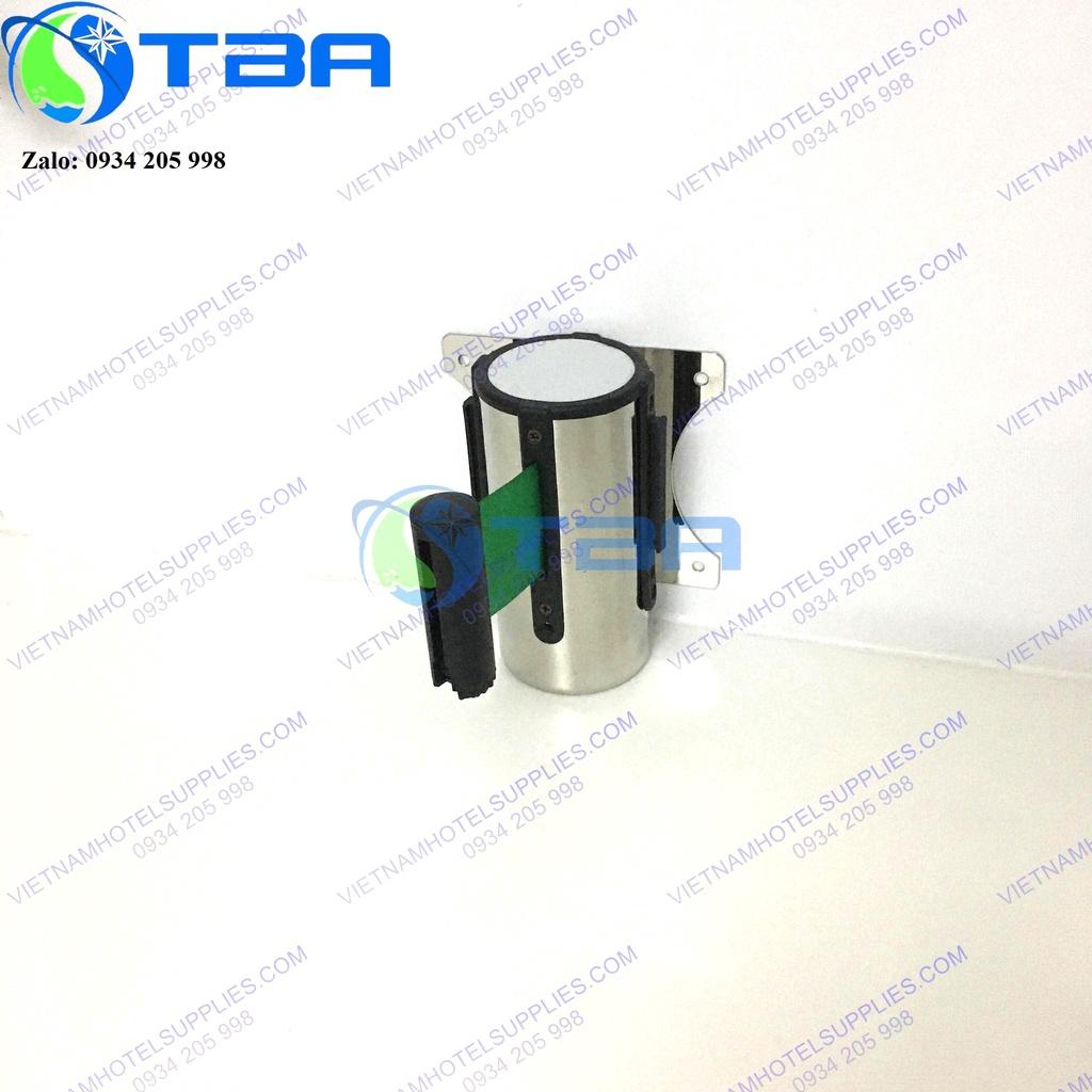 Đầu dây trụ chắn 3m gắn tường inox dây căng màu xanh lá nhập khẩu cao cấp