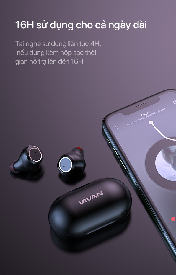 Tai Nghe Bluetooth - VIVAN - Hàng Chính Hãng