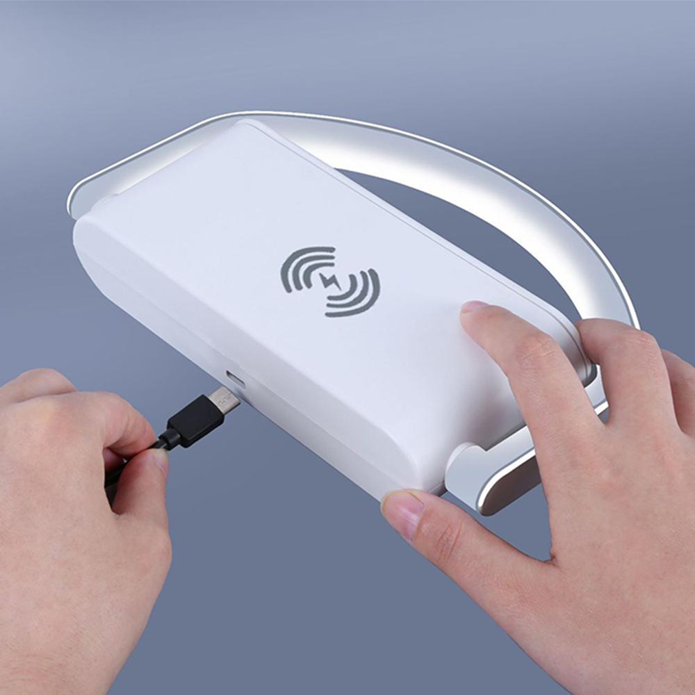 Đồng hồ báo thức tích hợp sạc không dây có thể làm đèn ngủ M1192