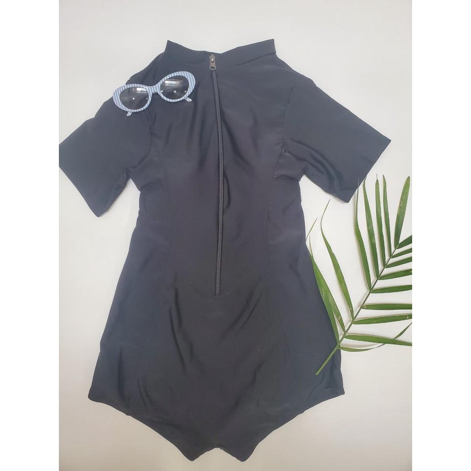 Bikini # Đồ Bơi Đi Biển Một Mảnh Tay Ngắn Khóa Kéo Rẻ Đẹp LT-002