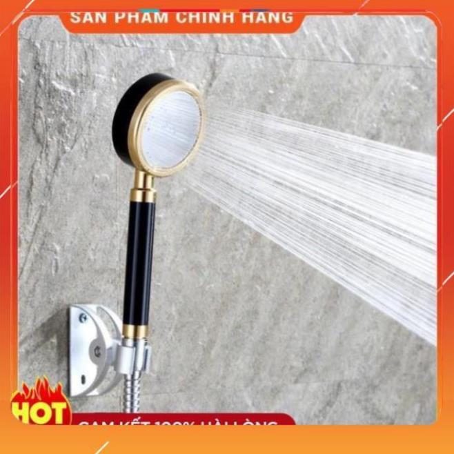 Bộ vòi sen tăng áp 300% bằng hợp kim nhôm chống oxi hóa , chống rỉ sét màu vàng đen sang trọng 206779