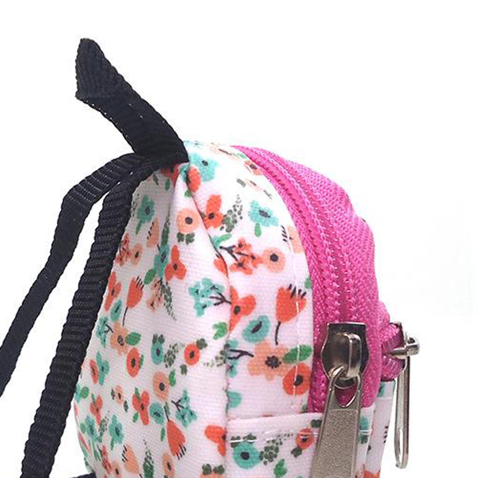 Doll Colorful Backpack 1:6 1:12 Doll Accessories Cute Mini Bags Backpack Schoolbag for Girl Dolls