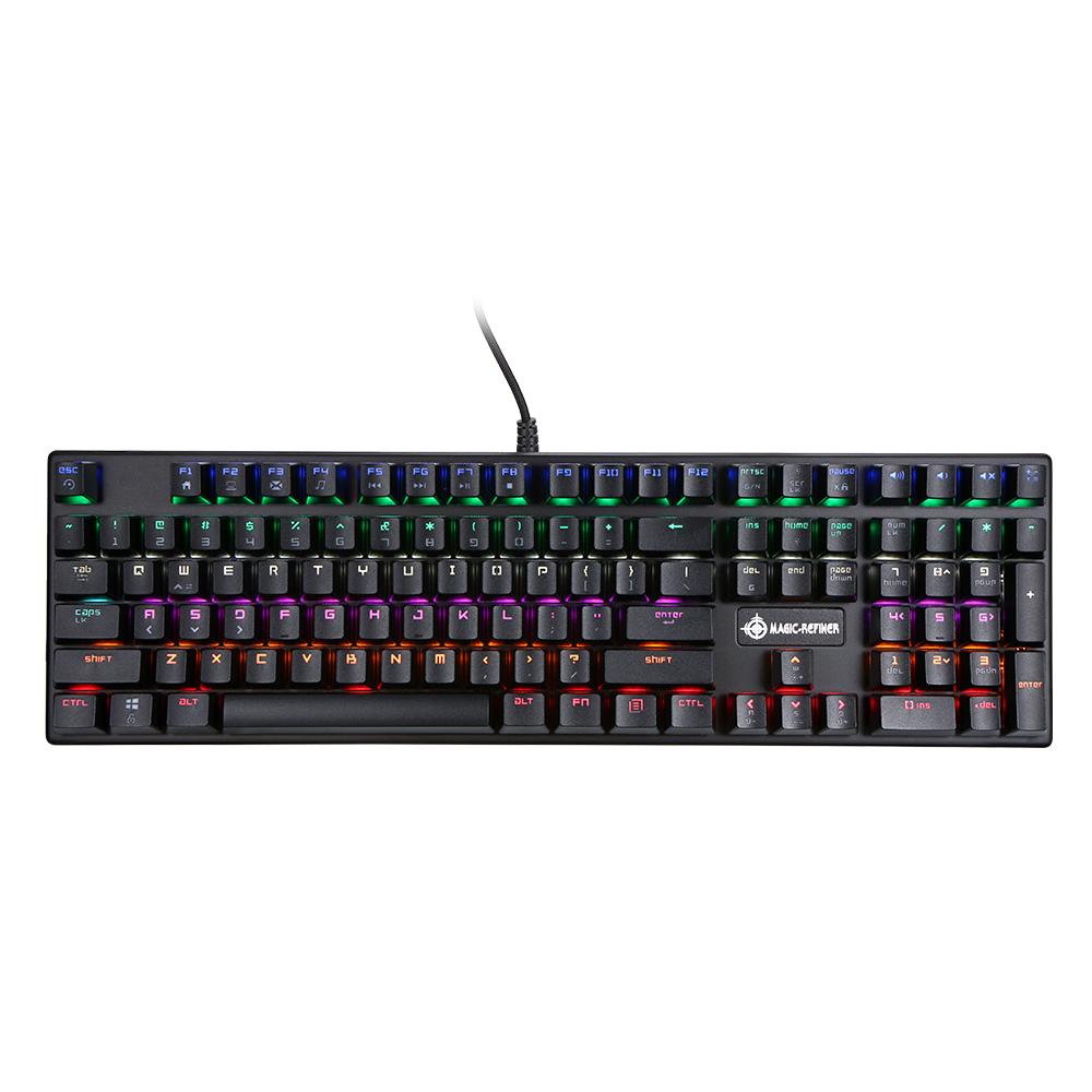 Bàn phím cơ MAGIC-REFINER 108 Phím N-key rollover Cáp USB Blue Switch Backlight