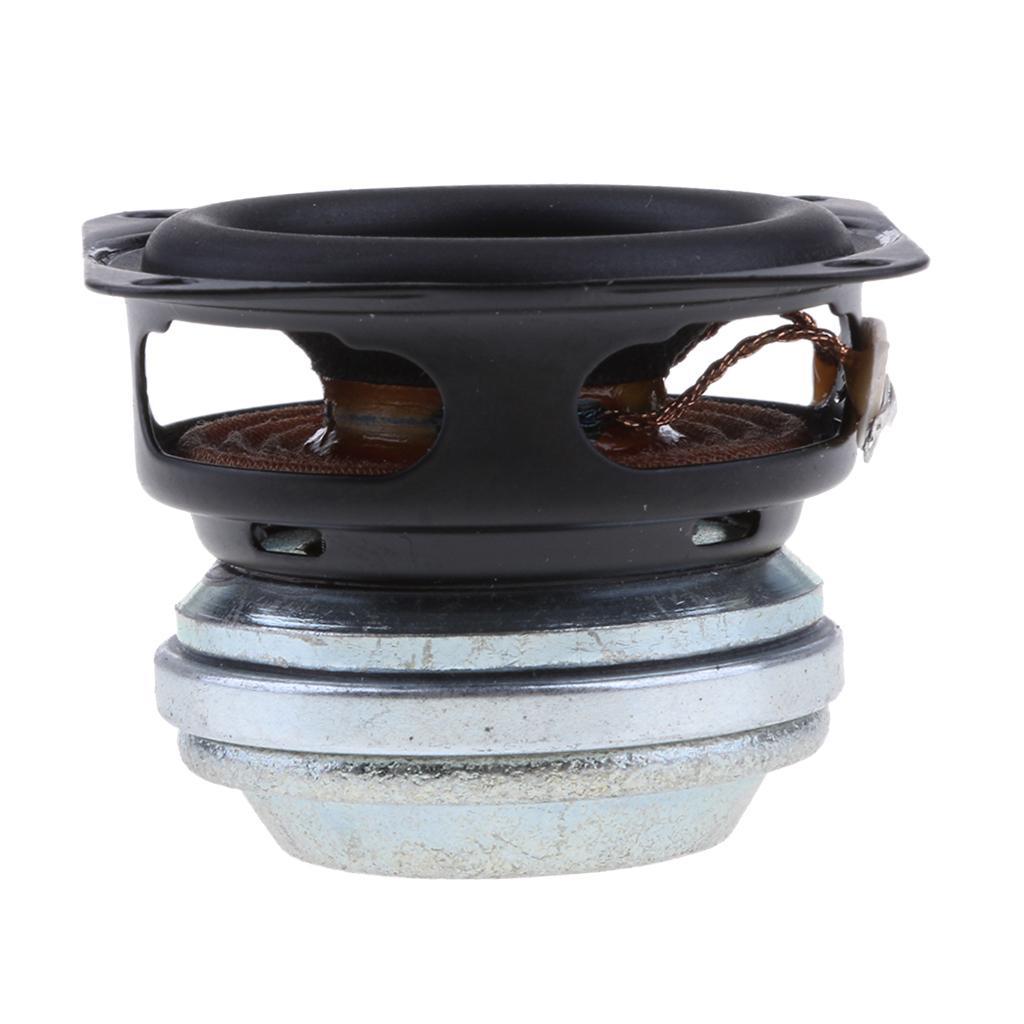 Prettyia 2x 40mm 4Ohm 10W Full Range Speaker Square Loudspeakers 16 Coil