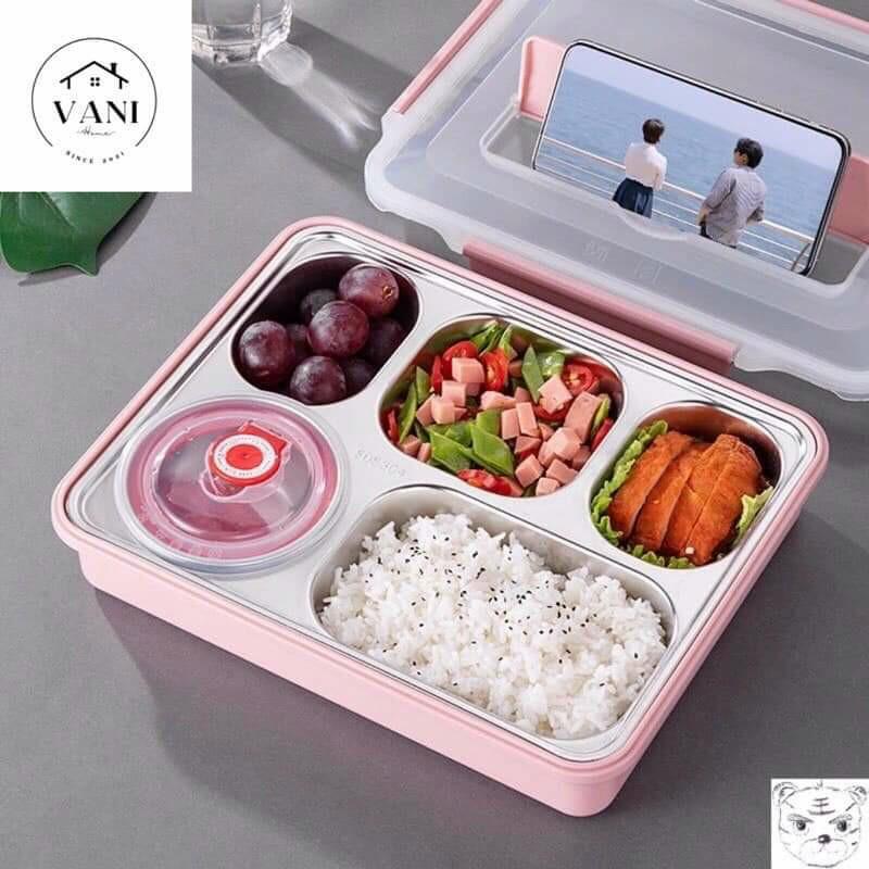 Hộp Cơm Giữ Nhiệt Inox 5 Ngăn