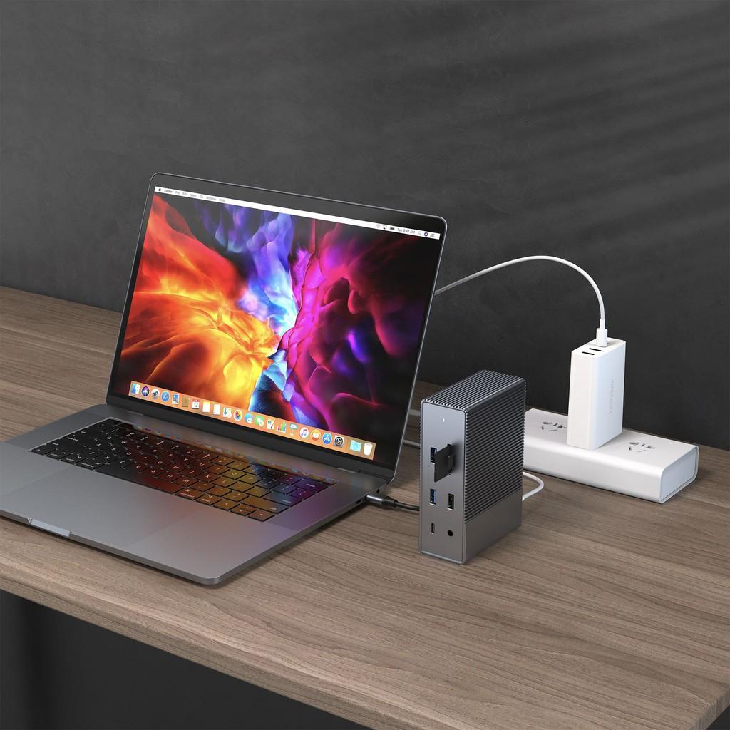 CỔNG CHUYỂN HYPERDRIVE GEN2 18-IN-1 FOR MACBOOK, IPAD PRO 2018-2020, PC &amp;amp; DEVICES - Hàng Chính Hãng