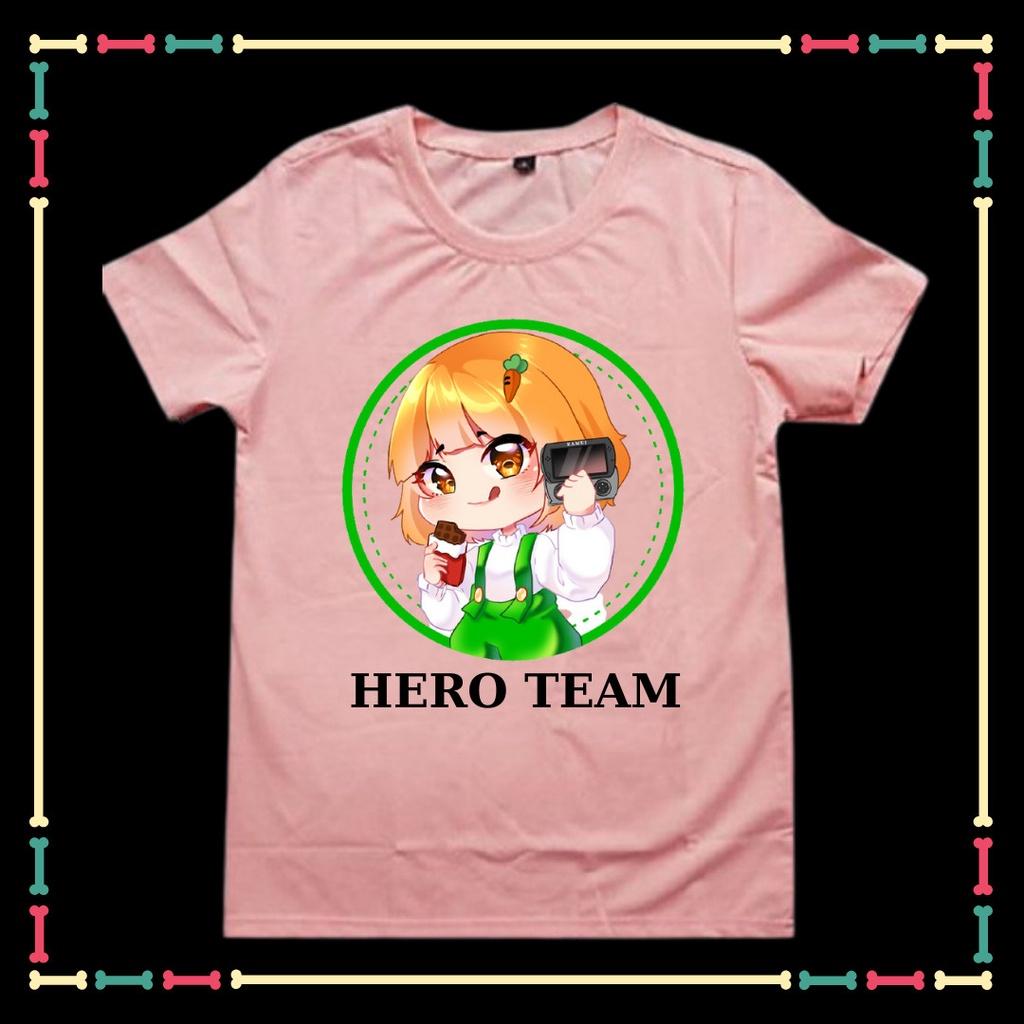 Áo thun ngắn tay cổ tròn cho trẻ em hit hot mẫu HERO TEAM đủ size áo đủ màu sắc