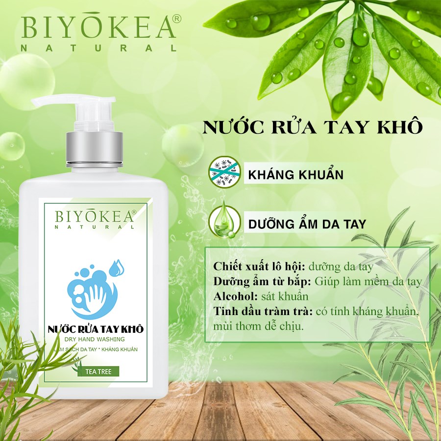 Nước Rửa Tay Khô BIYOKEA - 500ml