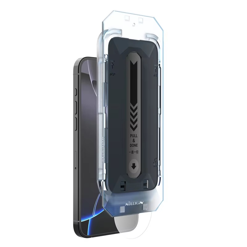 Kính cường lực chống nhìn trộm Full viền kèm khung Nillkin Guardian cho iPhone 16 Pro Max/16 Pro - Hàng nhập khẩu