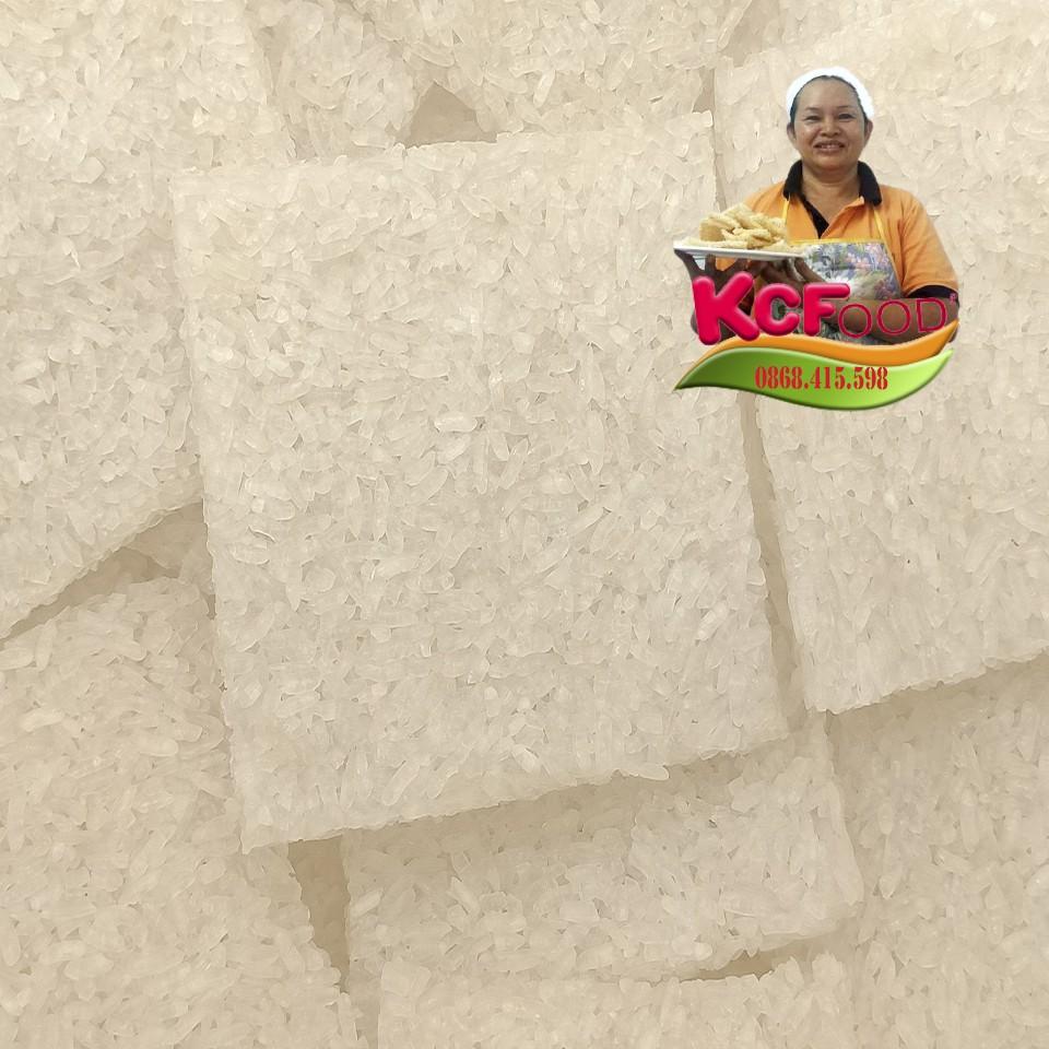 CƠM CHÁY NẾP TƯƠI CHƯA CHIÊN 10X10CM, LÀM CƠM CHÁY CHÀ BÔNG