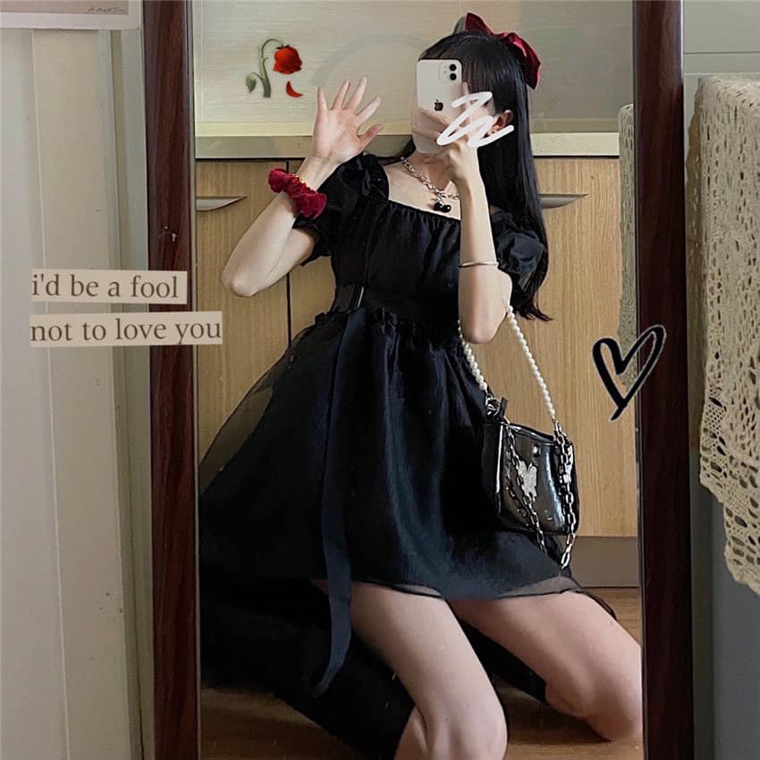 Đầm nữ, Đàm dáng xòe, váy nữ, váy  dress  Lolita ulzzang