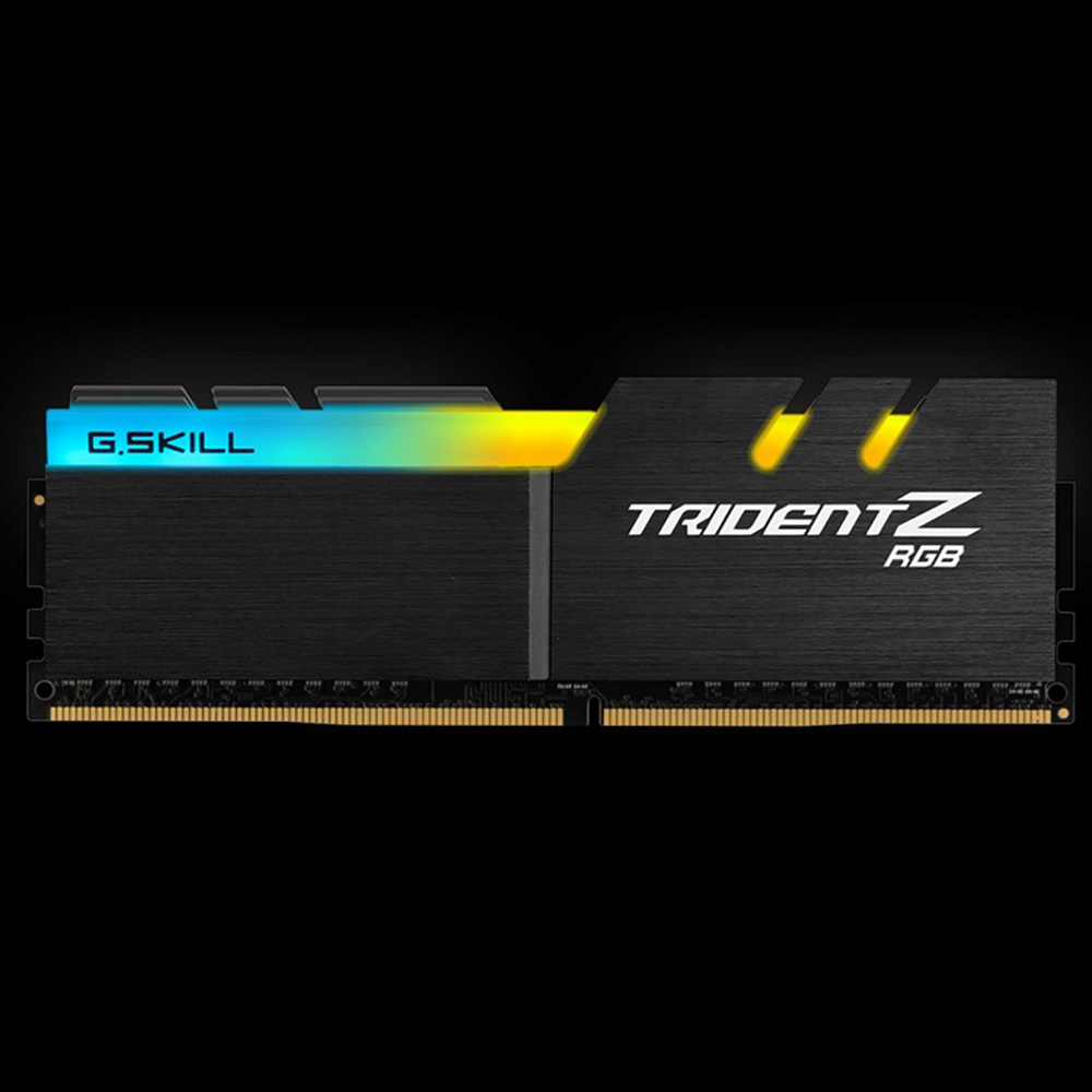 Ram PC G.SKILL Trident Z full length RGB DDR4 Kit 16GB Bus 3000 Black CL16 XMP F4-3000C16D-16GTZR - Hàng Chính Hãng