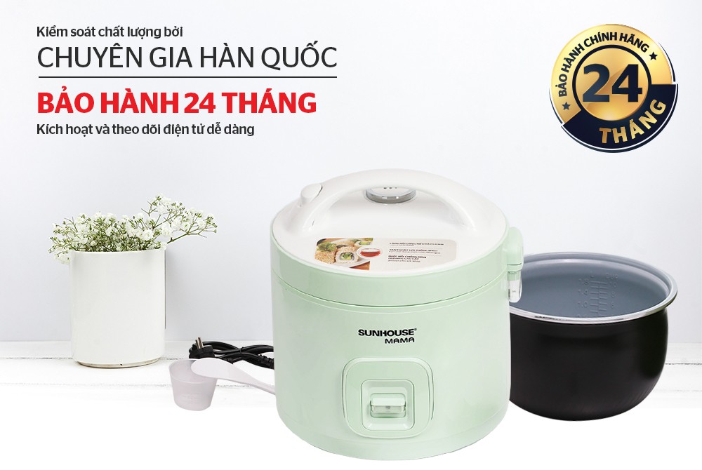 Nồi Cơm Điện 1.2L Sunhouse MaMa SHD8265 - Màu Ngẫu Nhiên - Hàng Chính Hãng