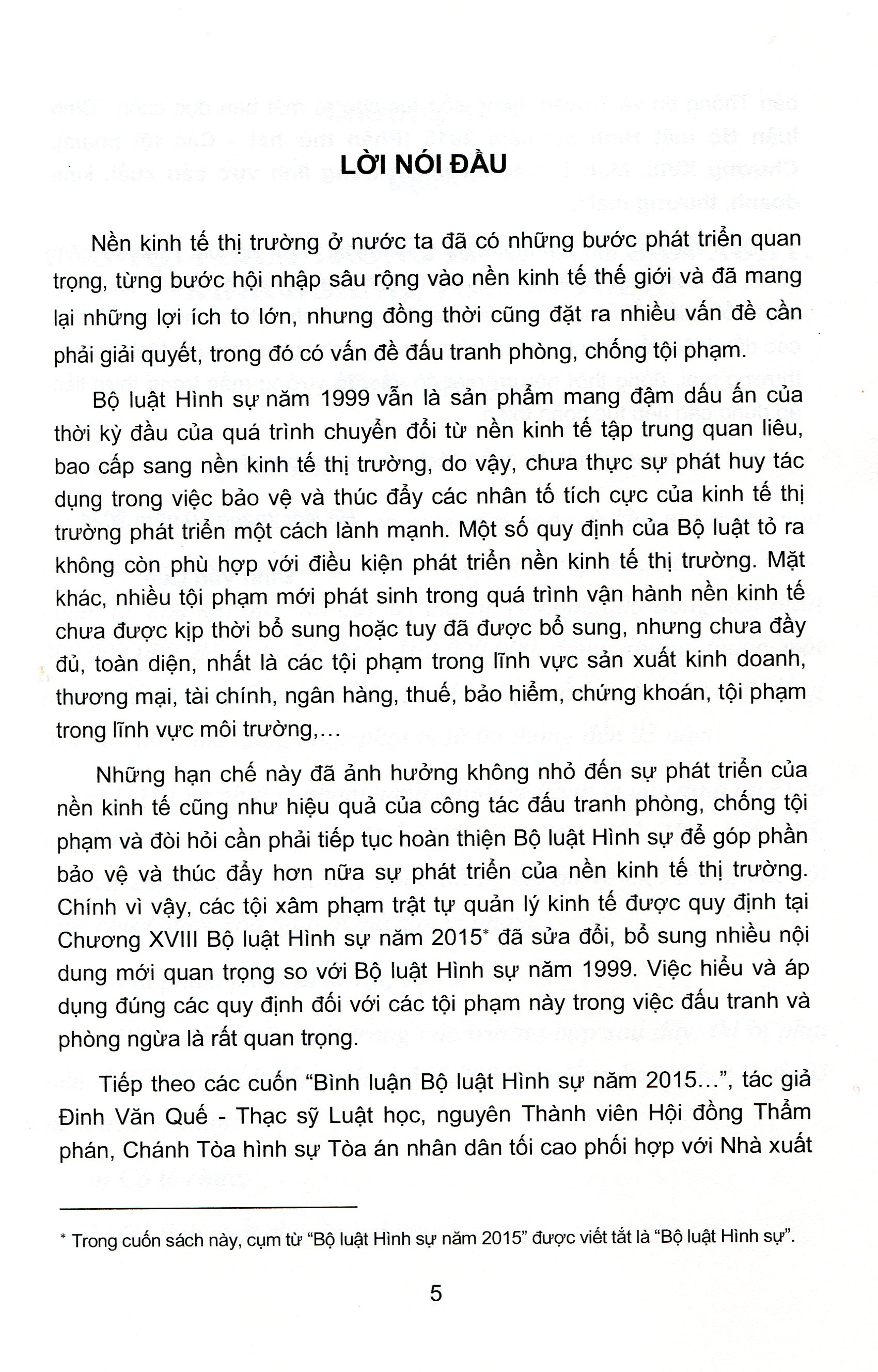 Bình Luận Bộ Luật Hình Sự Năm 2015 - Phần Thứ 2: Các Tội Phạm - Chương XVIII - Mục I: Các Tội Phạm Trong Lĩnh Vực Sản Xuất, Kinh Doanh, Thương Mại (Bình Luận Chuyên Sâu)