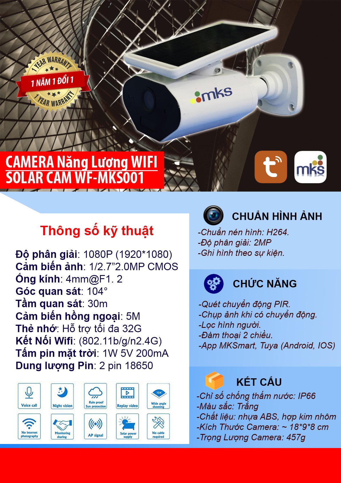 Camera năng lượng mặt trời thông minh