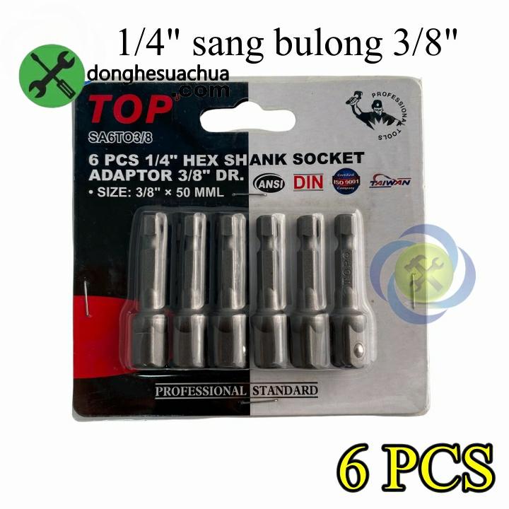 Đầu chuyển 1/4 sang bulong 3/8 TOP SA6TO3/8