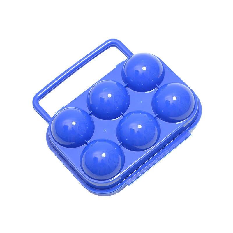 Olding Egg Storage Tray Box For 6 Eggs Outdoor Camping Picnic BBQ Portable Carton Holder Carrier Waterproof Shockproof Supplies