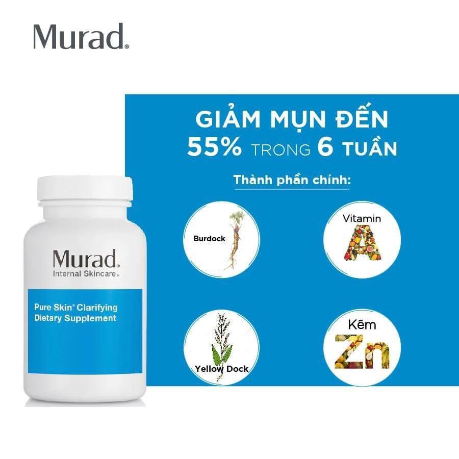 Viên giảm mụn Murad Pure Skin Clarifying Dietary Supplement 120 viên