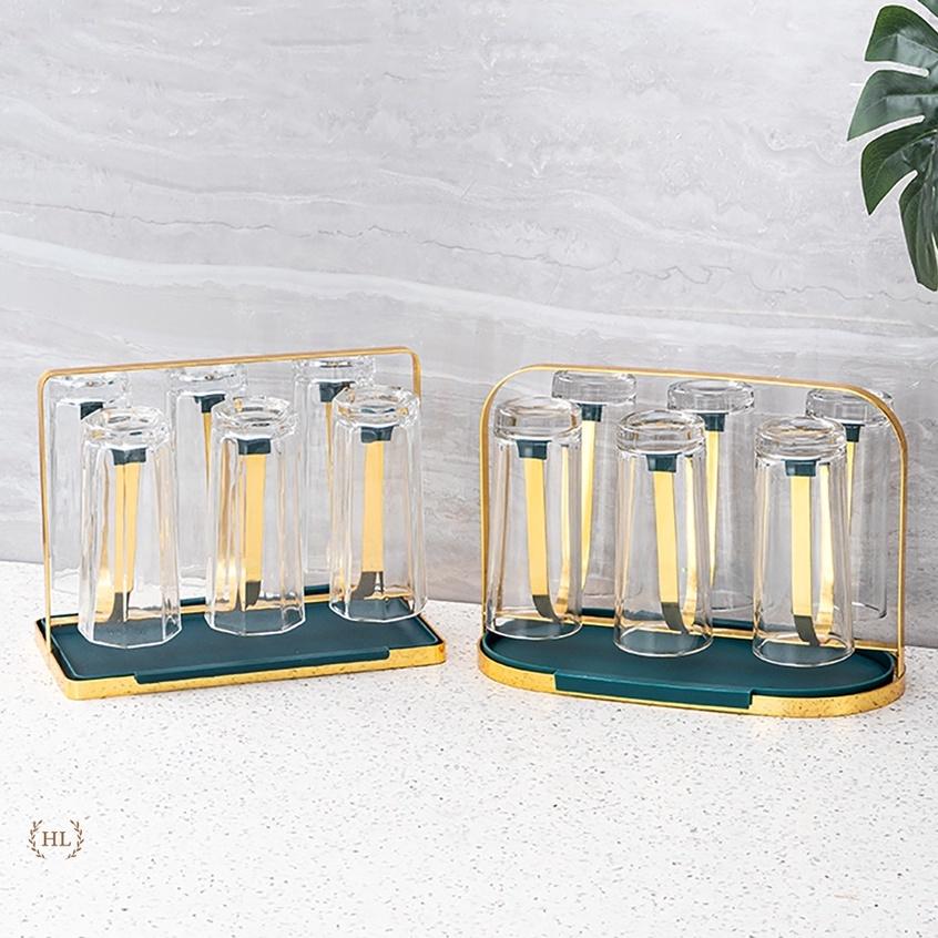 ÚP CỐC CÓ KHAY HỨNG DECOR 2022 | GIÁ ÚP LY SƠN TĨNH ĐIỆN KÈM KHAY HỨNG NƯỚC HOME LUXURY DECOR PHONG CÁCH RETRO 2022 NEW