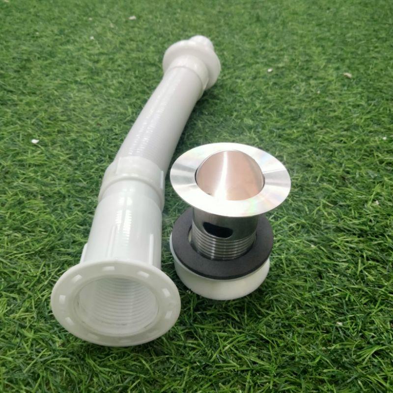 Ống thoát nước xiphong chậu sứ rửa tay lavabo có thoát tràn