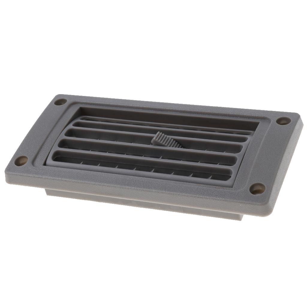 4xCar Marine RV Boat AC Air Conditioning Linear Ventilation Grille Cover Ducted Gray