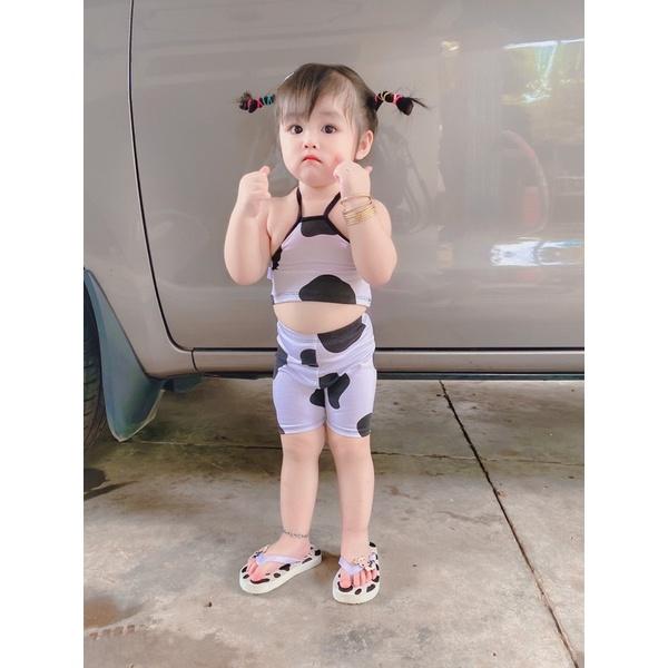 Quần leging lửng bò cho bé