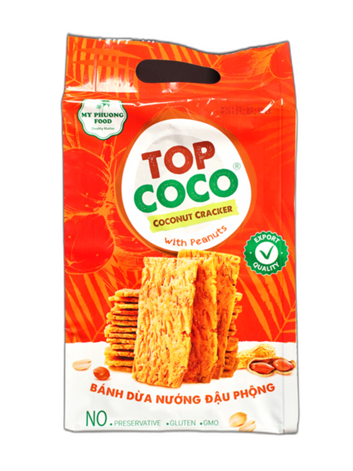 Bánh dừa nướng Topcoco - Vị đậu phộng 250g