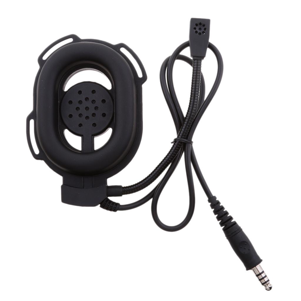 PTT Headband Headphone Earpiece with Mic for Baofeng TYT Kenwood Two Pin Two Way Radio