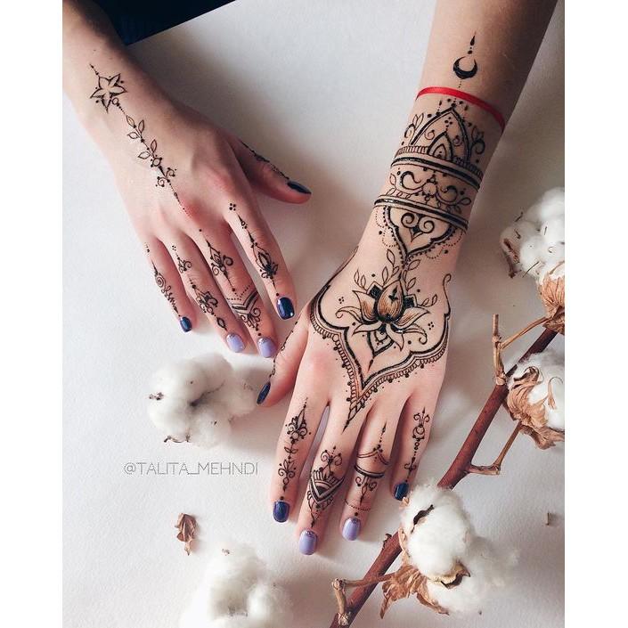 Sỉ mực henna đen 1 hộp 12 tuýp