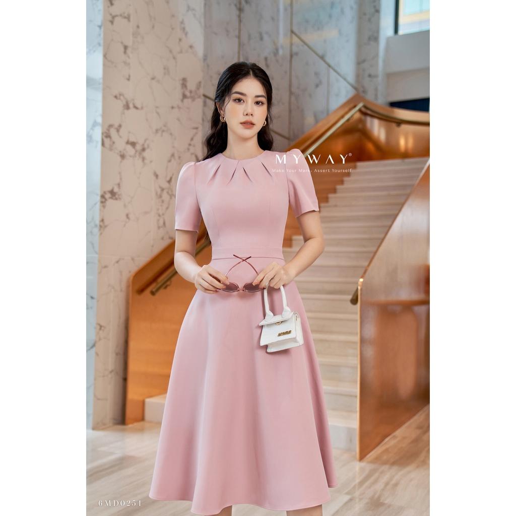 Đầm Nữ Công Sở MY WAY Dáng Xòe Sang Trọng 6MD0254