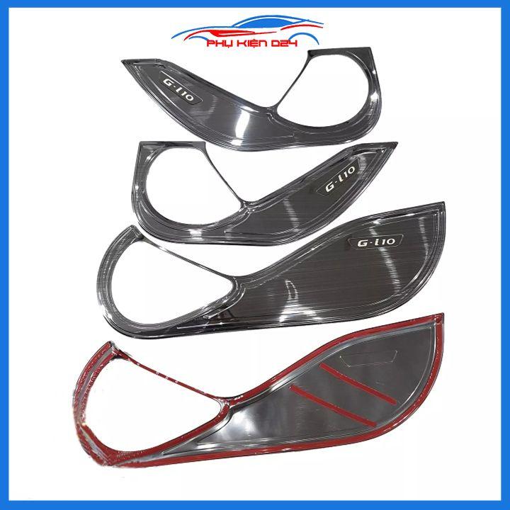 Ốp tapli Hyundai I10 2021-2022 vân titan chống xước va đập khi mở cửa và làm đẹp xe