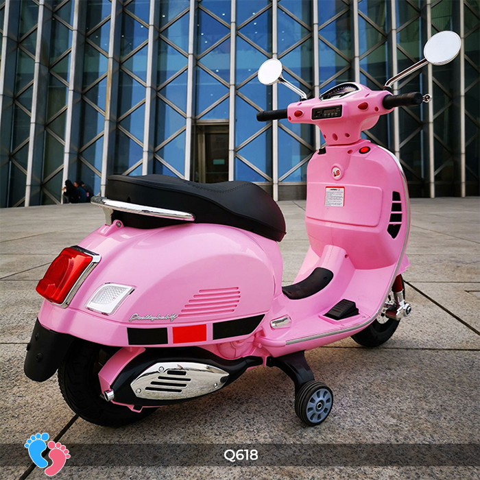 Xe máy điện Vespa cho bé BABY PLAZA Q618