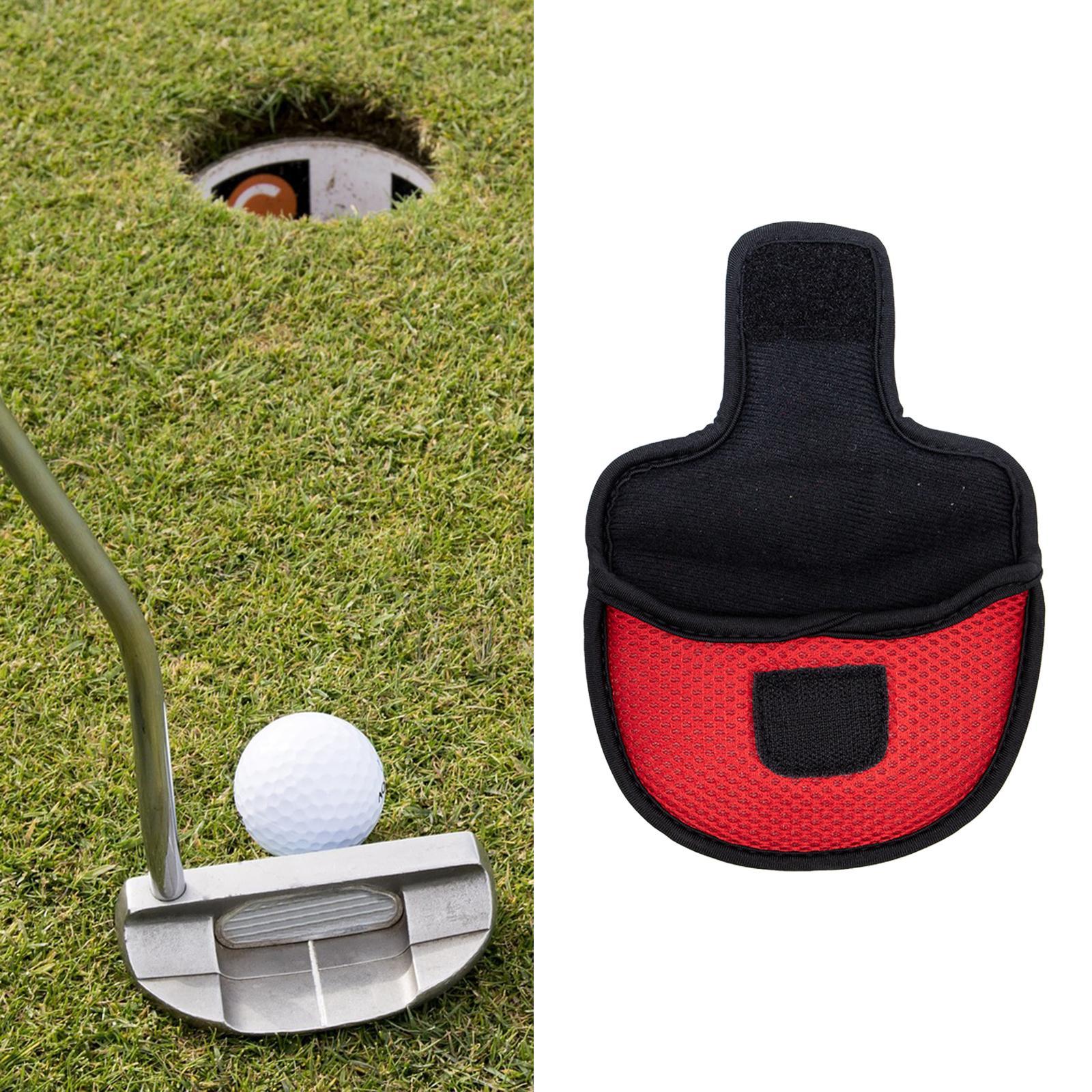 2pcs Durable Nylon Golf Putter Mallet Head Cover Headcover