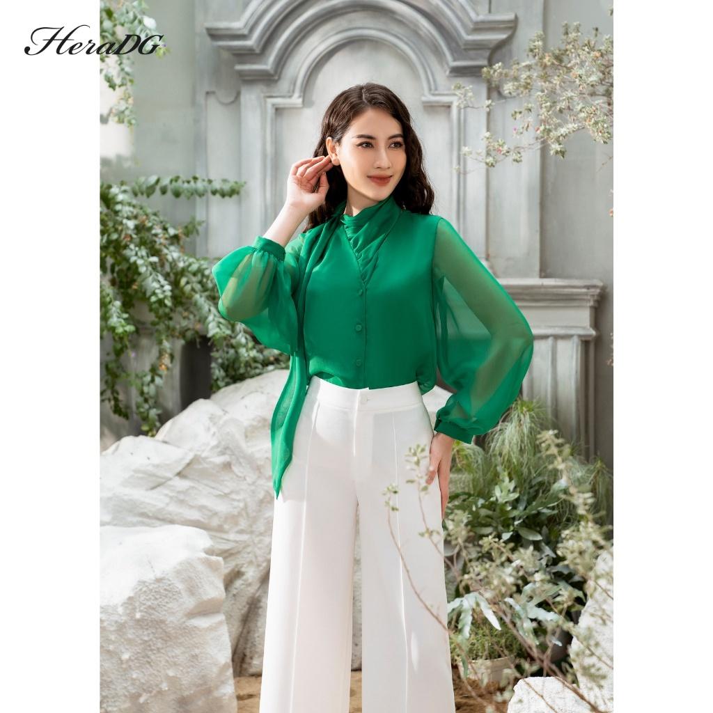 Quần dài nữ công sở HeraDG thiết kế ống suông thanh lịch, chất liệu vải tuytsi cao cấp mềm mịn, thoáng mát SQDBB2010