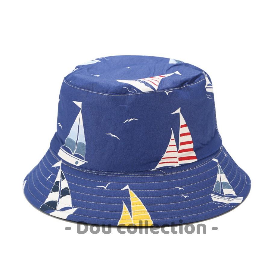 Mũ Nón Bucket Vành Ngắn Hai Mặt Cao Cấp Họa Tiết Hottrend Thời Trang Thu Đông - Mã NV023