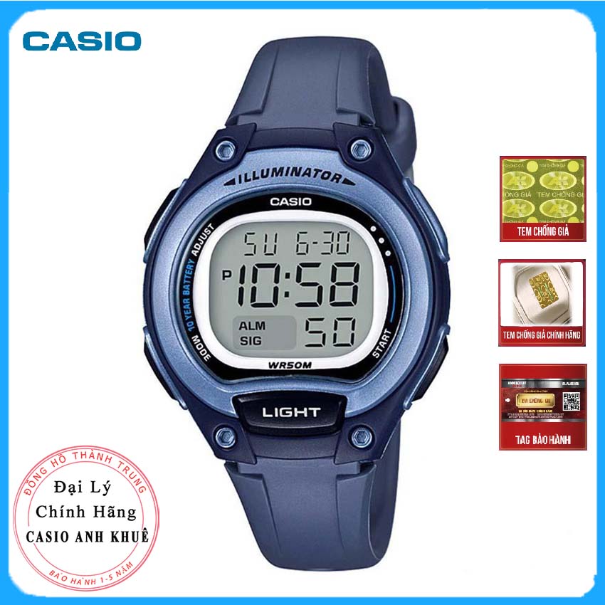 Đồng Hồ Casio LW-203-2AVDF Dây Nhựa Màu Xanh - Tuổi Thọ Pin 10 Năm