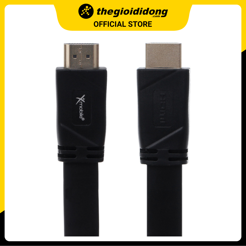 Cáp HDMI 2.0 Dẹt 2m Xmobile DS135-2TB Đen - Hàng chính hãng