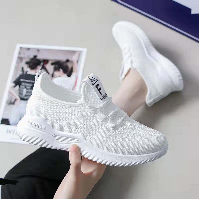 Giày thể thao nữ sneaker đi chơi siêu nhẹ êm chân buộc dây đế chống trơn trượt chạy bộ tôn dáng Jayshop V327